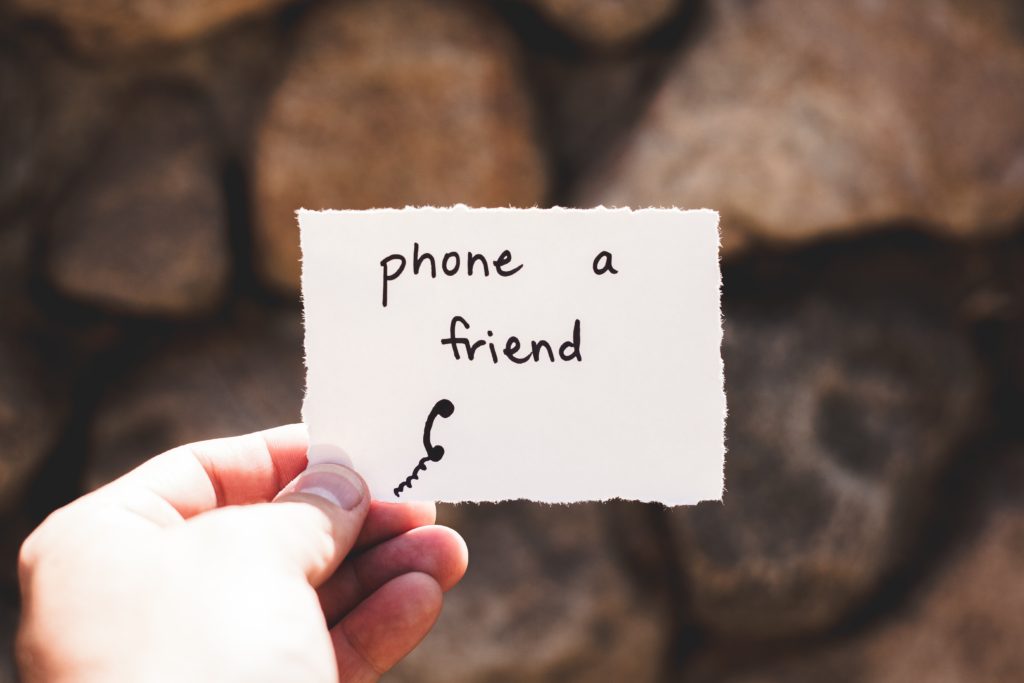phone a friend note