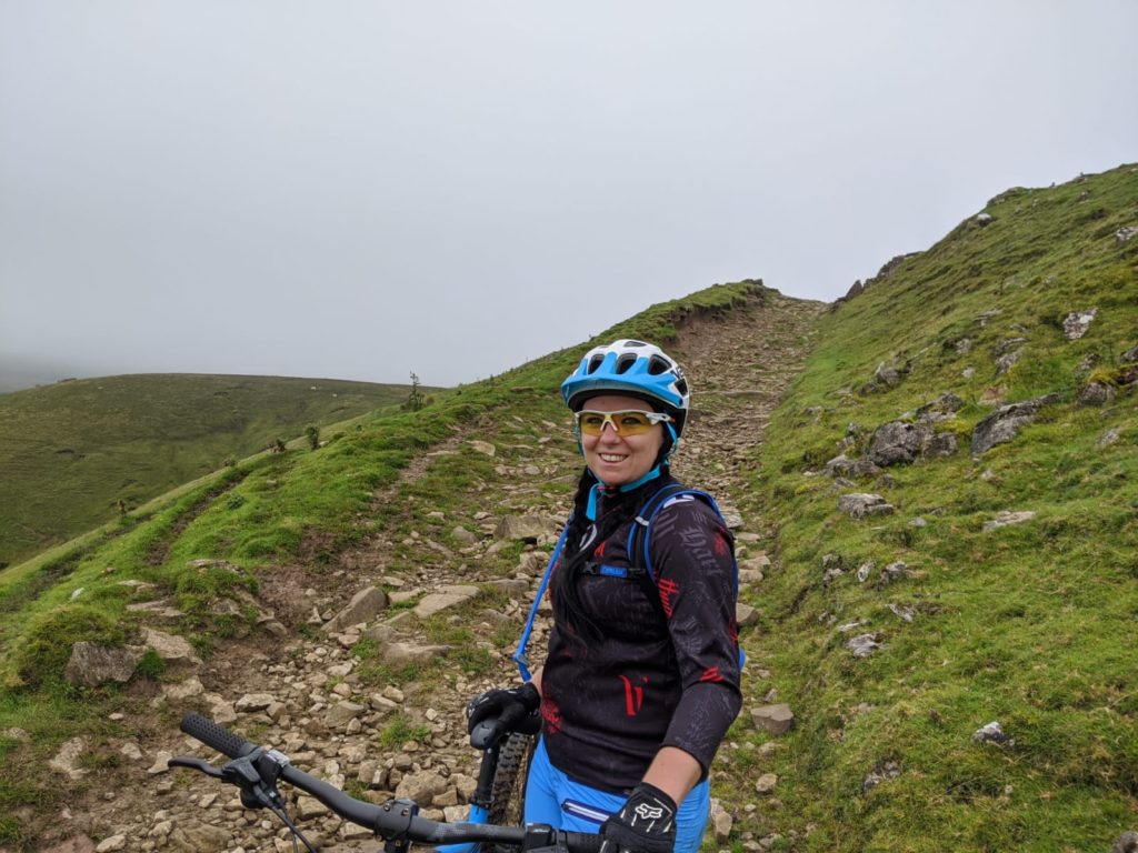 mountain biking up the brecon beacons