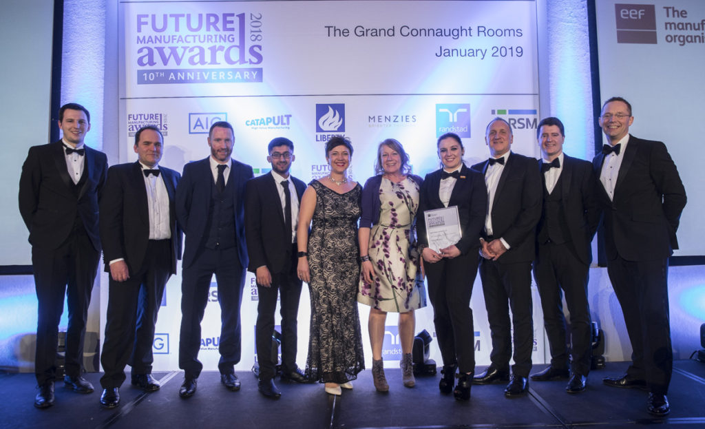 JCB at the EEF future manufacturing awards 2018