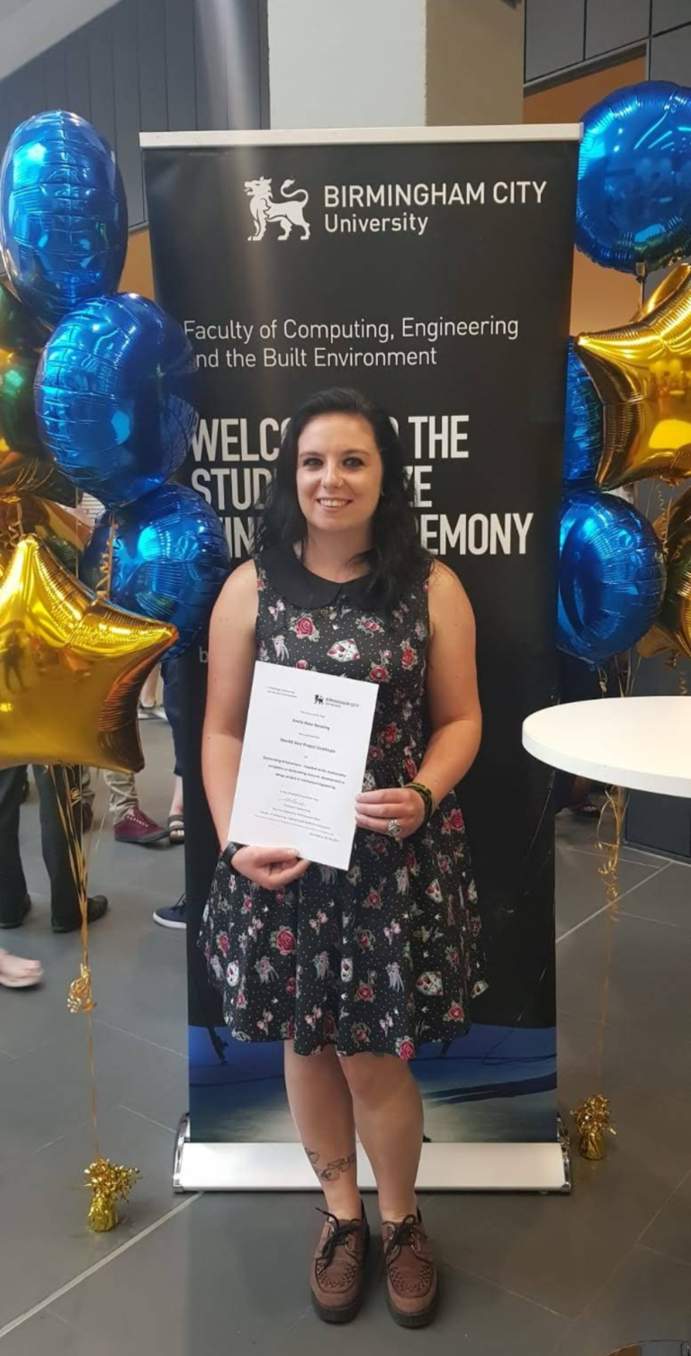 winning the best project award for my dissertation