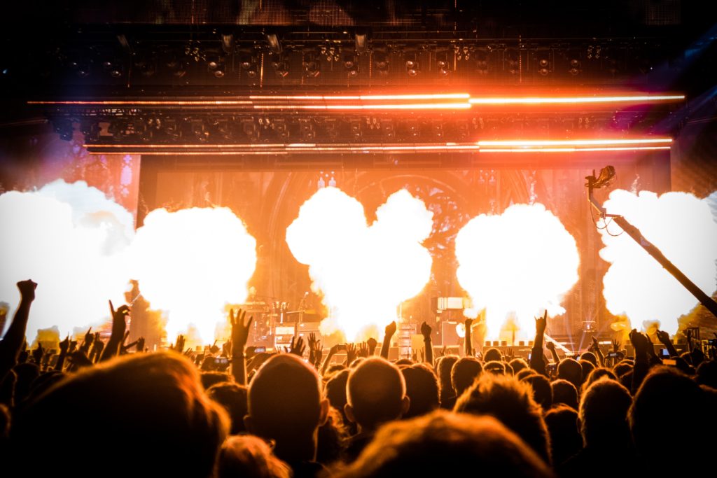 fire at a concert